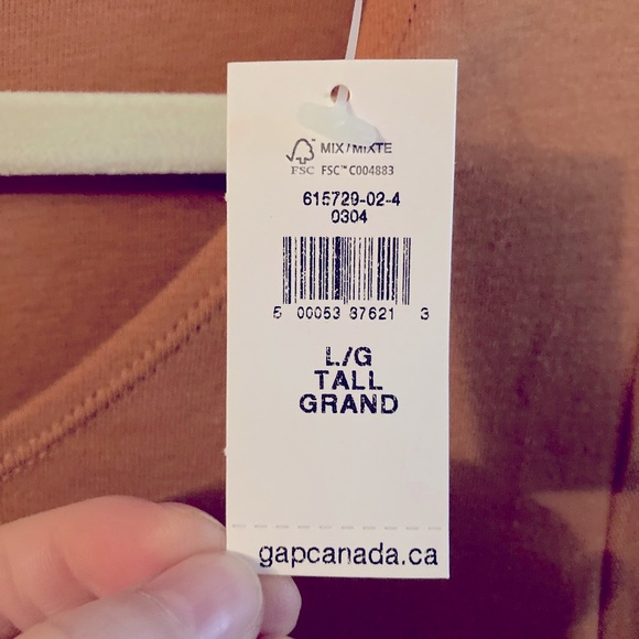 NWTS Gap Modern T Autumn Long Sleeve Scoop neck Women’s Size L Tall - Picture 4 of 4